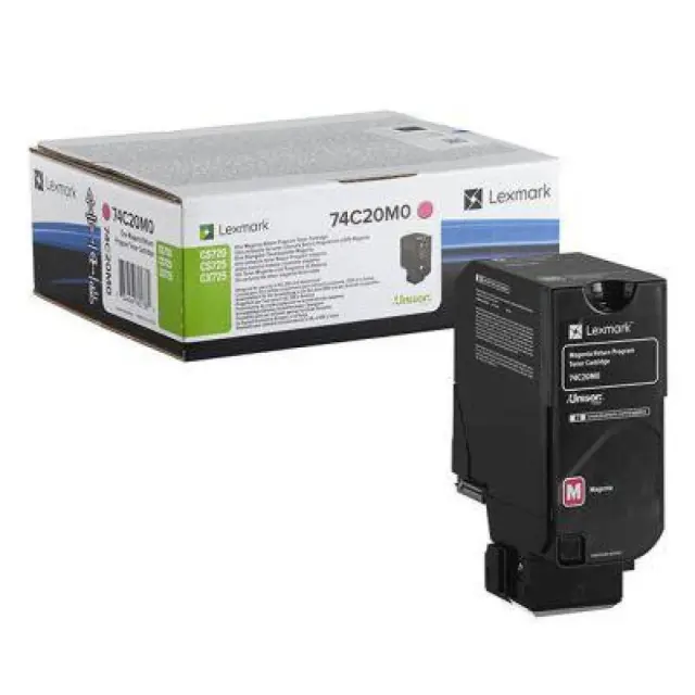 Lexmark 3K Γνήσιο Toner Laser Εκτυπωτή Ματζέντα Return Program 3000 Σελίδων 74C20M0