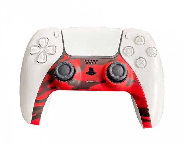 PlayStation 5 Piranha PS5 Controller Skins - Camo Red