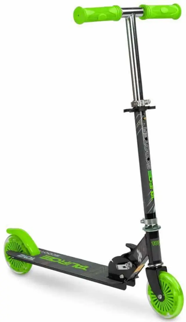 Scooter Δίτροχο με Κράνος και Προστατευτικά Tauro Toyz Green 0422 2