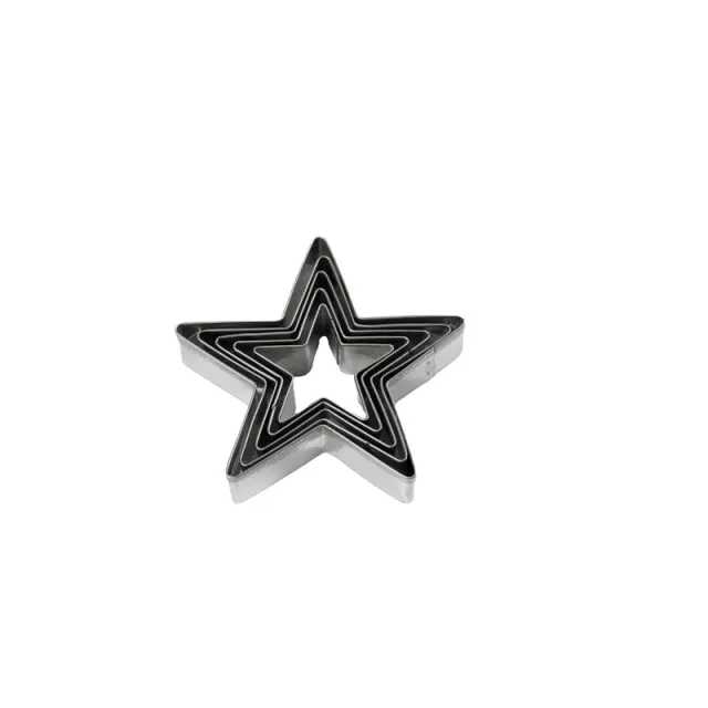 Κουπάτ μεταλλικά, Αστέρι, 8cm, 5 τεμ.