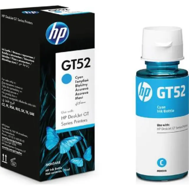 HP Μελάνι Inkjet GT52 Cyan (M0H54AE) (HPM0H54AE) HEWLETT PACKARD