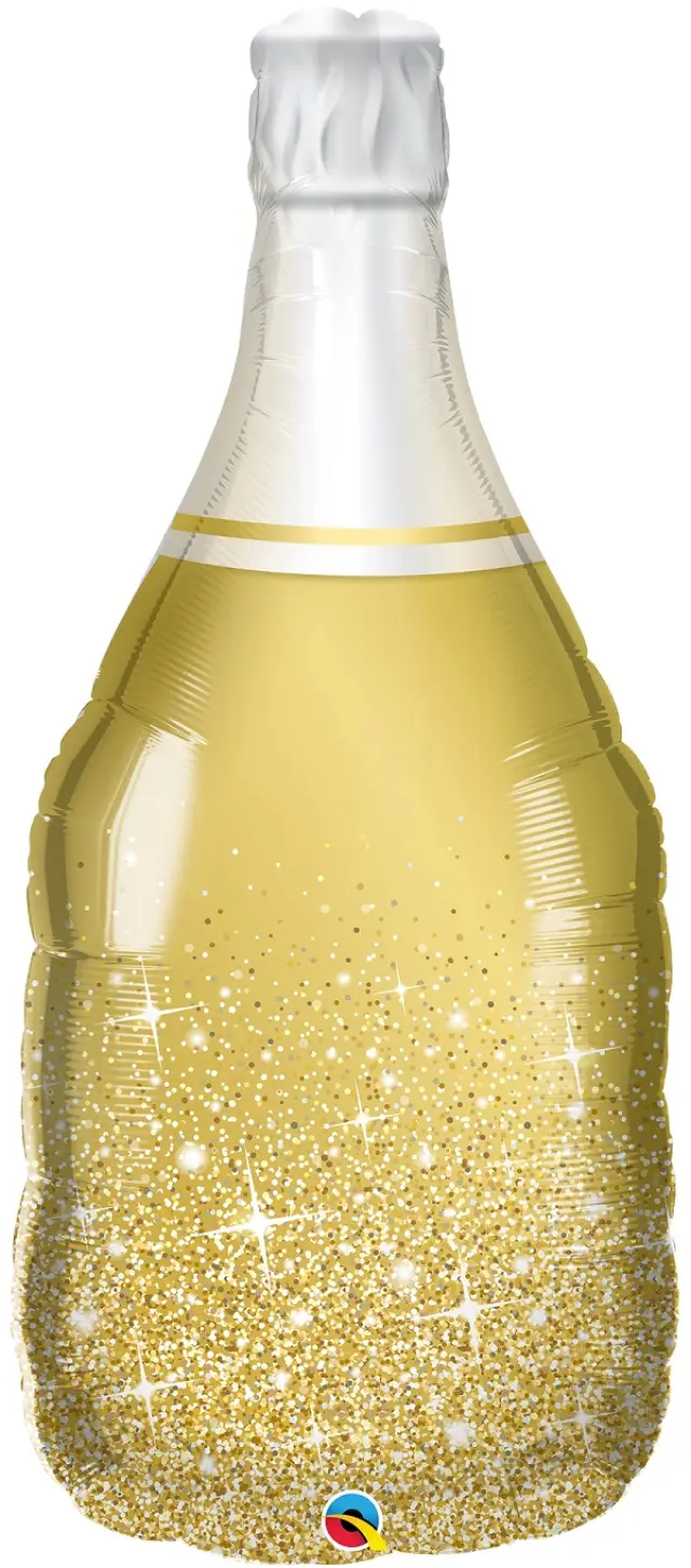 Μπαλόνι Φοιλ Σχήμα Golden Bubbly Wine Bottle 39 ύψος / 99 εκ