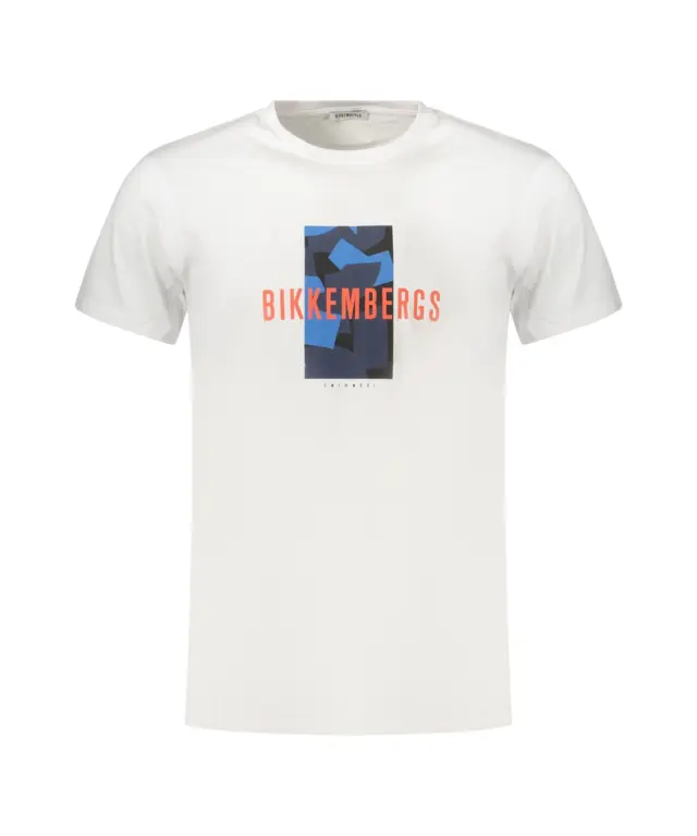 Bikkembergs - Ανδρικό T-shirt Κοντομάνικο BKK3MTS03-WHITE Λευκό - XL