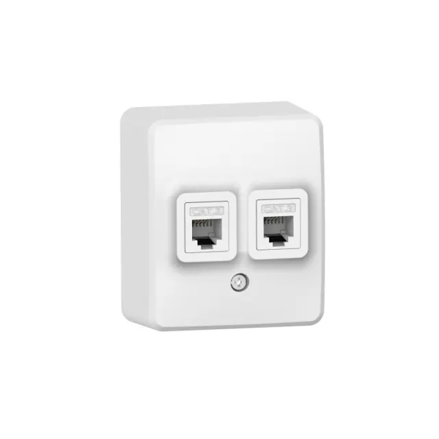 MURATA ΔΙΠΛΗ ΠΡΙΖΑ TΗΛΕΦΩΝΟΥ ΕΠΙΤΟΙΧΗ 2XRJ11 CAT3 ΛΕΥΚΗ IP20 / 1000223101