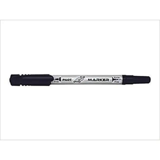 Pilot Twin-Tip CD/DVD Permanent Marker Fine & Extra Fine Black (SCA-TMCD) (PILSCA-TMCD)
