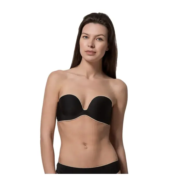 Luna Γυναικείο Σουτιέν Strapless Miracle One, Χρώμα Μαύρο - 75B