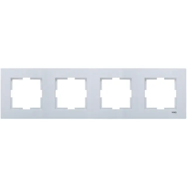 Novella Accessory Silver Four Gang Frame