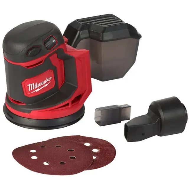 Milwaukee 4933464228 - M18 BOS125-0 Έκκεντρο Τριβείο με Ρύθμιση Ταχύτητας και με Σύστημα Αναρρόφησης 18V SOLO