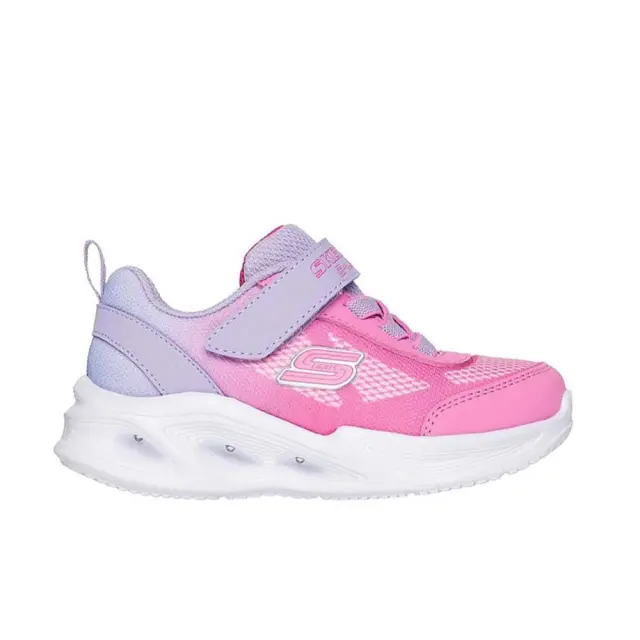 Skechers Sola Glow Lights (TD) (303714N-LVPK) - Λευκό-Ροζ - 21