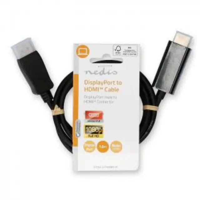 Καλώδιο εικόνας DisplayPort αρσ. - HDMI αρσ., 1.00m. 3