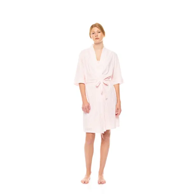 Γυναικεία Ρόμπα S1446 Soft Pink Stripe Τύπος Pink Label - XXL 2