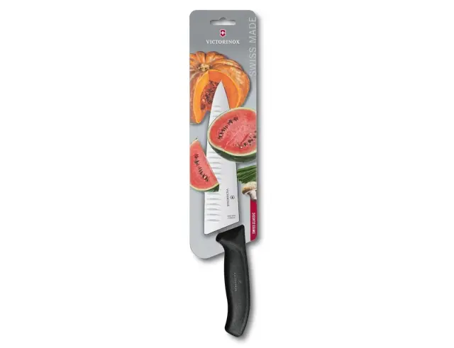 Μαχαίρι σεφ Victorinox Swiss Classic με αυλακώσεις και μήκος λεπίδας 20cm - Black6.8083.20B 2
