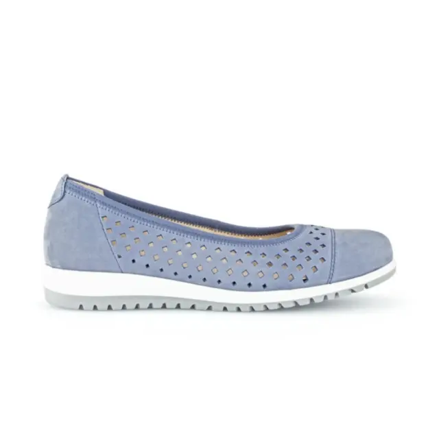 Gabor Μπαλαρίνες Γυναικείο δέρμα Nubuck Μπλέ GAB/42401 26-HEAVEN