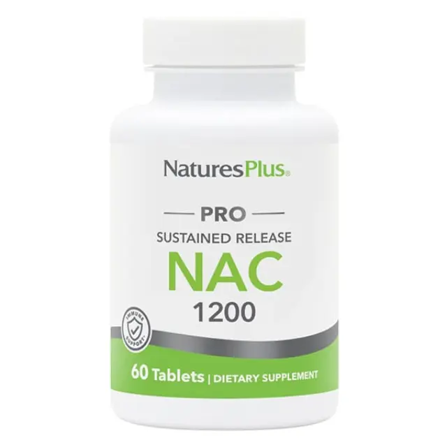 Nature's Plus Nac 1200mg, Συμπλήρωμα Διατροφής με Αντιοξειδωτικές Ιδιότητες 60 Ταμπλέτες