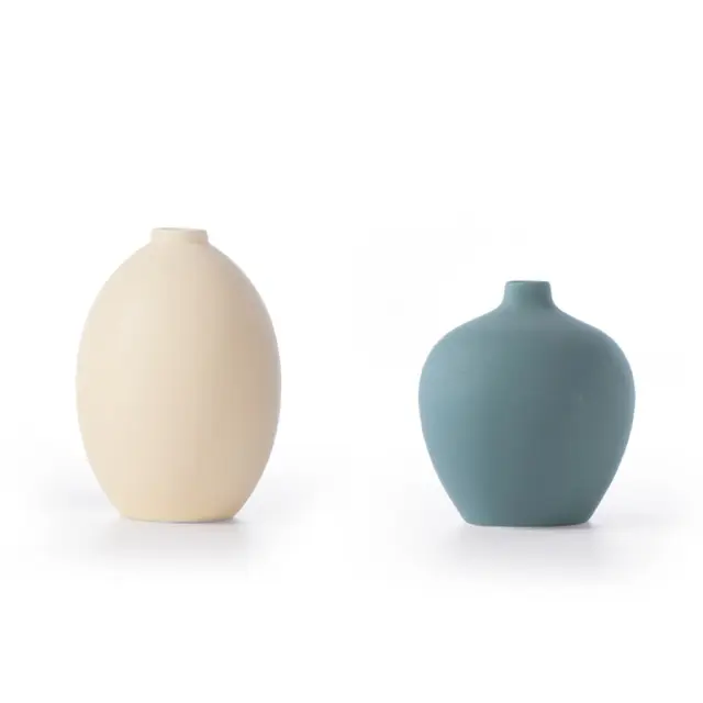 Nef-Nef Homeware Βαζάκι Κεραμικό Διακοσμητικό Tarik 8x12 Ecru 3
