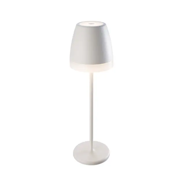 AcaLight Offer LED SMD TABLE BATTERY LUMINAIRE 2W 150LM 38° 3.000K MATT WHITE CRI80 IP54