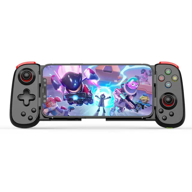 Techsuit - Wireless Controller (D6 DP) - for Phones, Bluetooth, 400mAh - Black