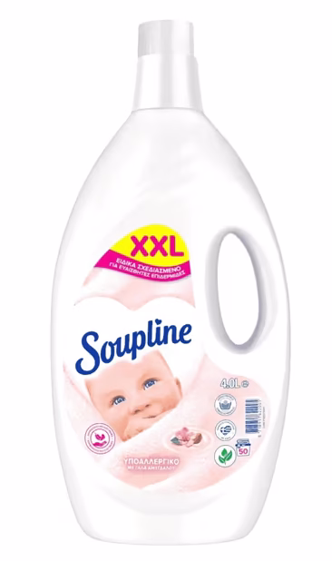 SOUPLINE Μαλακτικό Ρούχων 50 Πλύσεις 4lt Υποαλλεργικό