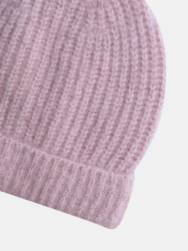 Βρεφικό Σκουφάκι για Κορίτσια Glitter Beanie ΡΟΖ 2