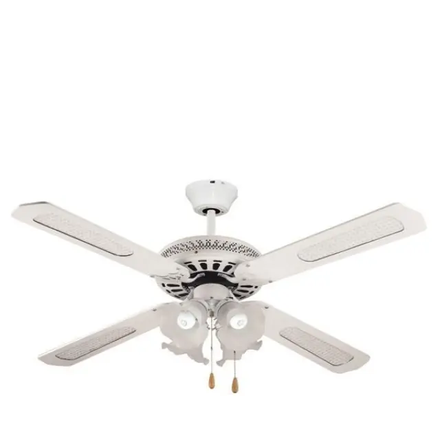 Ανεμιστήρας Οροφής 130cm Λευκός 4 Φώτα 70W Eurolamp Ferrara 147-29003