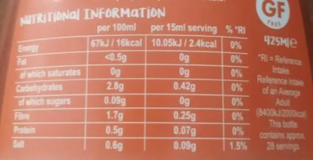 Sweet & Sour Sauce Virtually Zero Calorie 425ml The Skinny Food Co 2