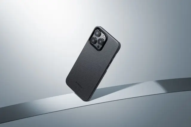 Pitaka MagEZ 4 600D case, black/grey twill - iPhone 15 Pro 2