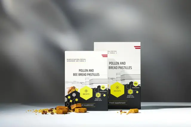 Bee pollen and bee bread pastilles 150gr 2