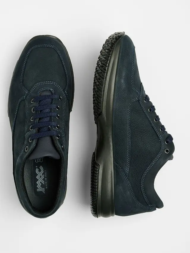 Imac Sneakers Ανδρικό δέρμα Nubuck Μπλέ IMA/651610 D/BLUE - 40 3