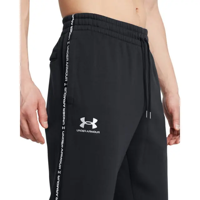 Under Armour Icon Fleece Taping Jogger (1389358-001) - Μαύρο - XL 2