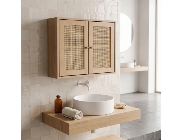 Επιτοίχιο Έπιπλο Μπάνιου Bali Home Deco Factory με διαστάσεις 60x20x50cm HD0226