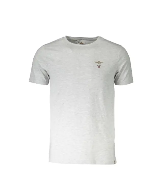 Aeronautica Militare - Ανδρική Κοντομάνικη Μπλούζα T-Shirt SCOTI001J508-17171 Γκρι 3