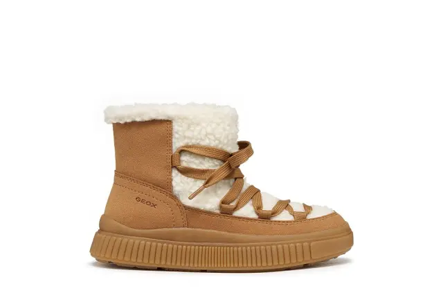 Παιδικό Παπούτσι για Κορίτσι Geox J Laquinny Girl Brown (Μεγέθη 28-36) ΜΠΛΕ