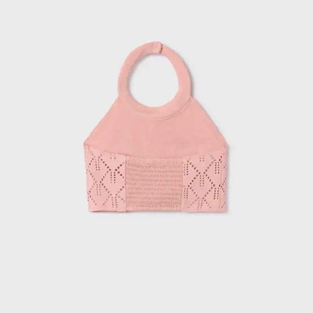 Junior 10 έως 18 ετών Τοπ διάτρητο Better Cotton ροζ 3