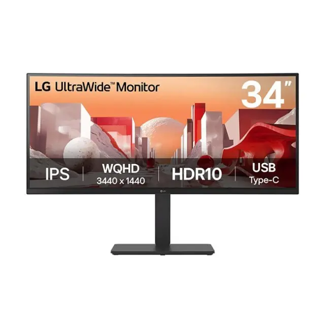 LG Monitor 34" 34BA75QE-B.AEU UltraWide Curved IPS QHD Black (34BA75QE-B.AEU)