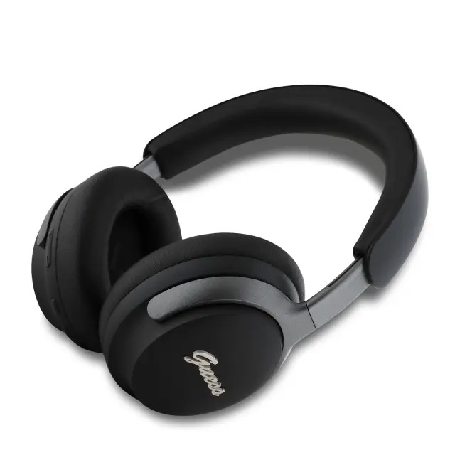 Guess PU Leather Script Logo ANC/ENC Wireless Headphone Black 2