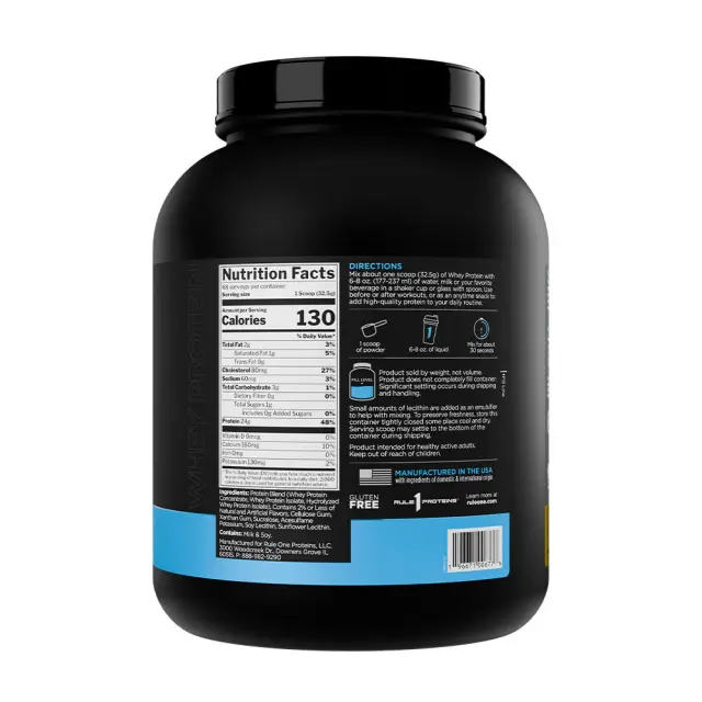 Rule1 Whey Protein Frozen Banana, 5 lbs 2