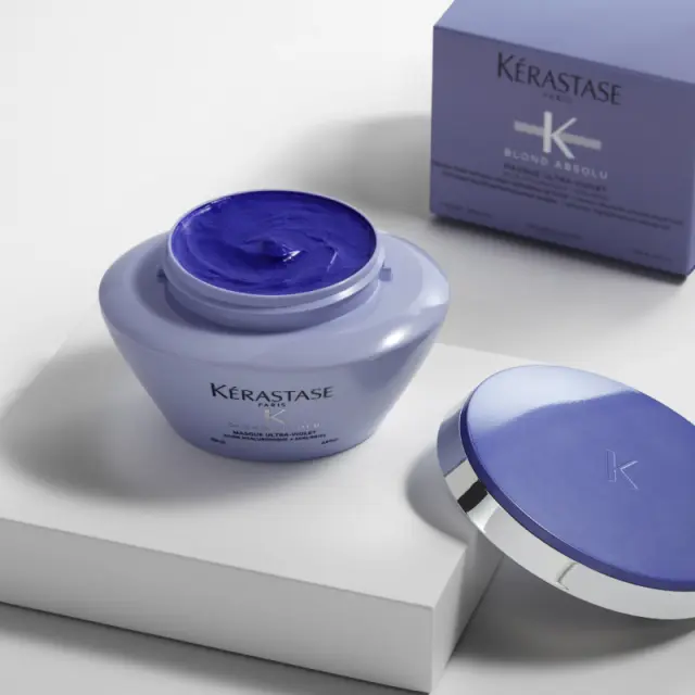 Blond Absolu Masque Ultra-Violet Μάσκα Με Μωβ Χρωστική Για Βαμμένα Ξανθά Μαλλιά 200ml 3