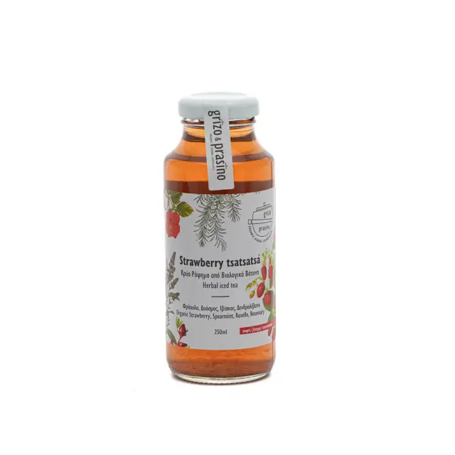 Κρύο Ρόφημα από Βιολογικά Βότανα Strawberry Tsatsatsa