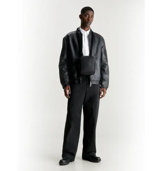 Τσαντάκι χιαστί CALVIN KLEIN Rubberized Reporter 11227 Μαύρο 3