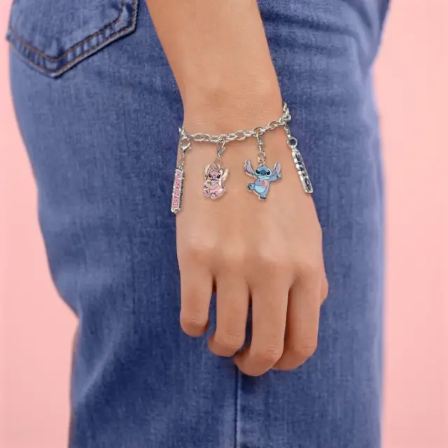 Peershardy Lilo + Stitch Bracelet Set with Charms + Hair Accessories 2
