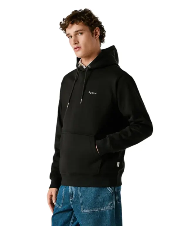 Pepe Jeans - Ανδρική Φούτερ με Κουκούλα Griffin Regular Fit PM5800071-999 Μαύρο - XL 3
