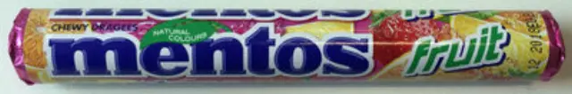 Mentos Καραμέλες με Γεύση Φρούτων 38gr 1 τμχ
