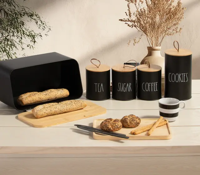 Nef-Nef Homeware Ψωμιέρα 34,5x19x17 Black 2