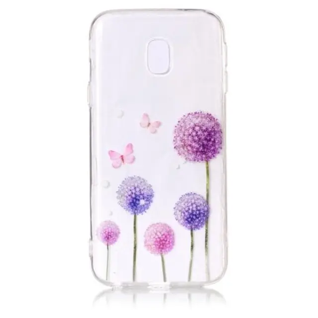Κομψή Προστατευτική Θήκη TPU για Samsung Galaxy J7 2017 OEM- Purple Dandelion