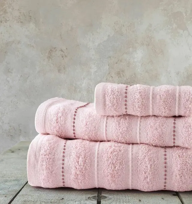 Πετσέτες Σετ 3 τμχ Aura Pink nima