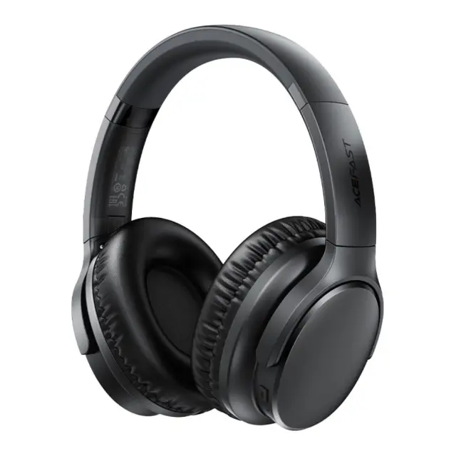 Wireless Ακουστικά Stereo Acefast H10 500mAh v5.4 Hi-Fi με Μικρόφωνο AUX USB-C 60ώρες Λειτουργία Μαύρα