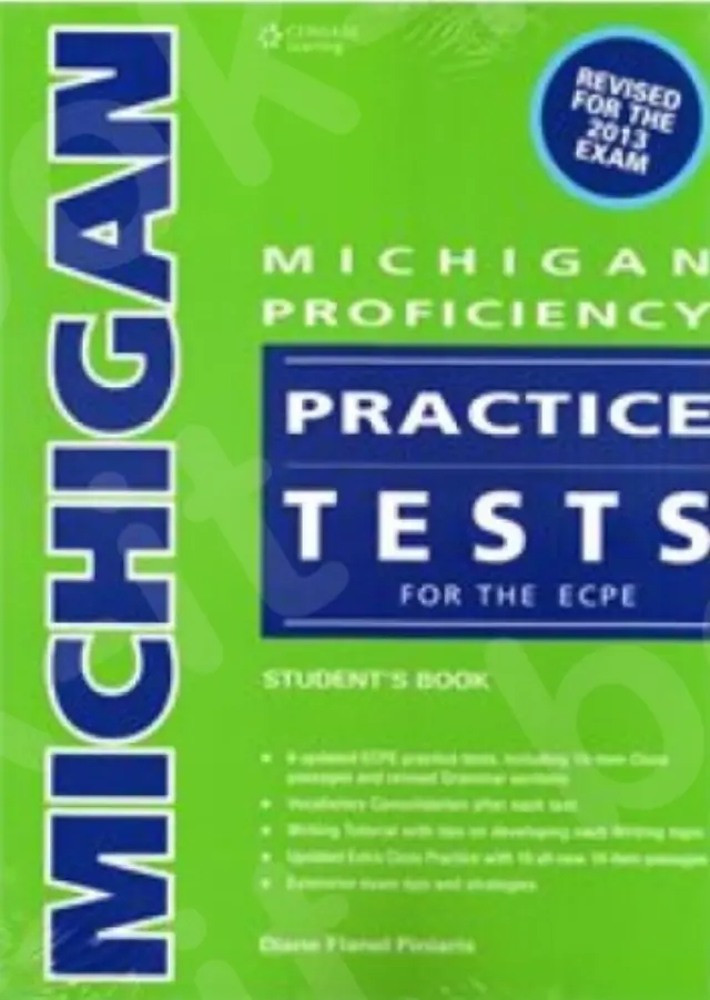 MICHIGAN PROFICIENCY PRACTICE TESTS ECPE TCHR S (+ GLOSSARY) REVISED EDITION 2021