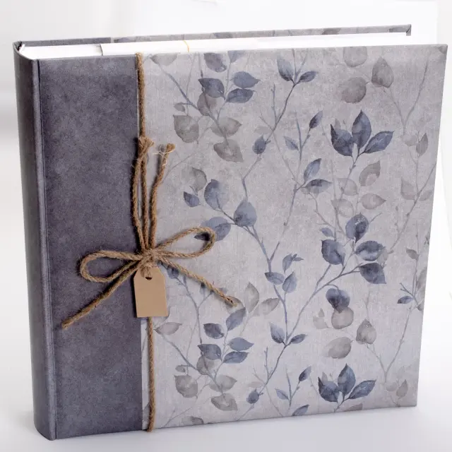 Άλμπουμ Giardino μπλε-γκρι με Ριζόχαρτο 24X24 cm 40 σελίδες