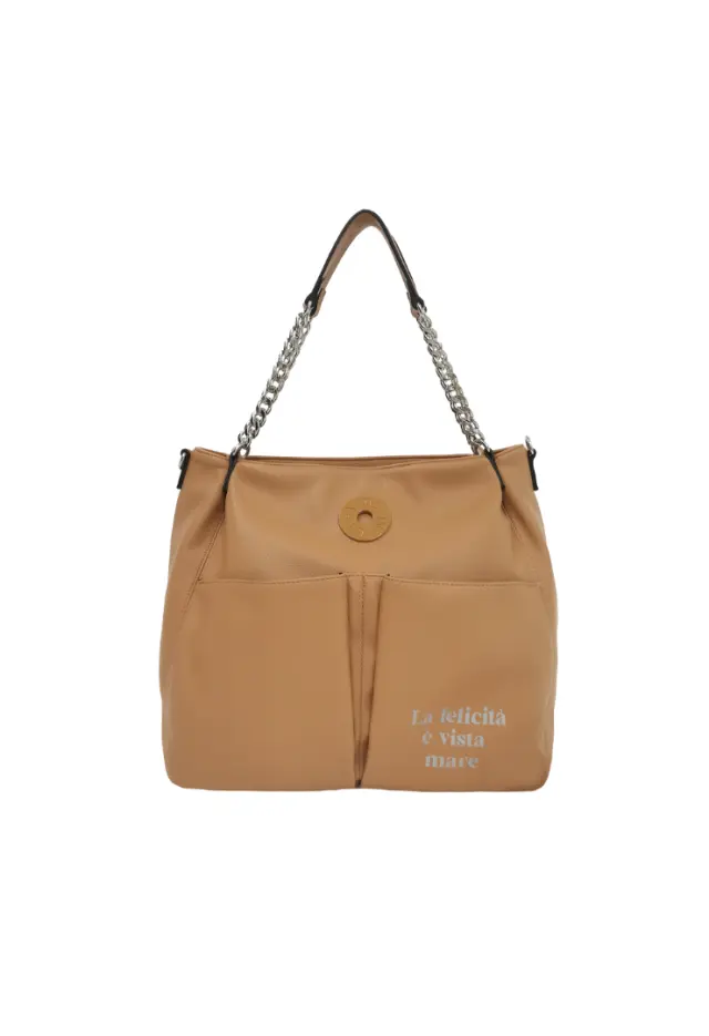 LE PANDORINE - natural Vicky Bag With Pockets