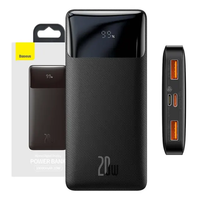 Powerbank Baseus Bipow 10000mAh 2xUSB USB-C 20W Black 3